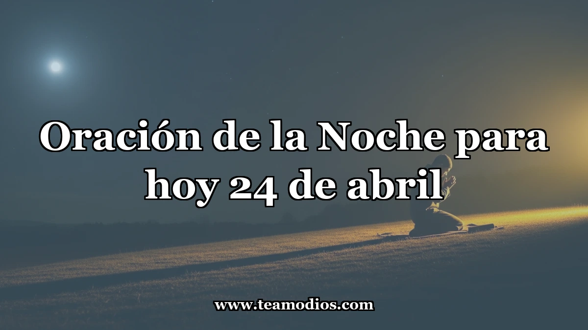 Oración Vespertina de Reposo y Perdón