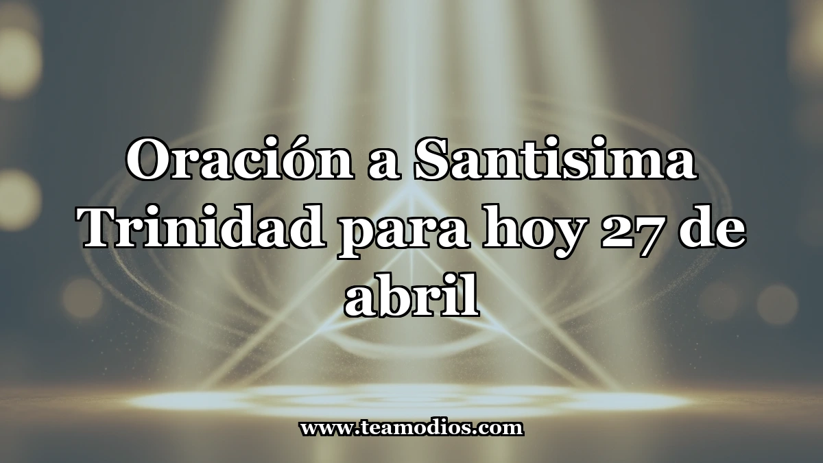 Invocación a la Santa Trinidad, Unidad Suprema