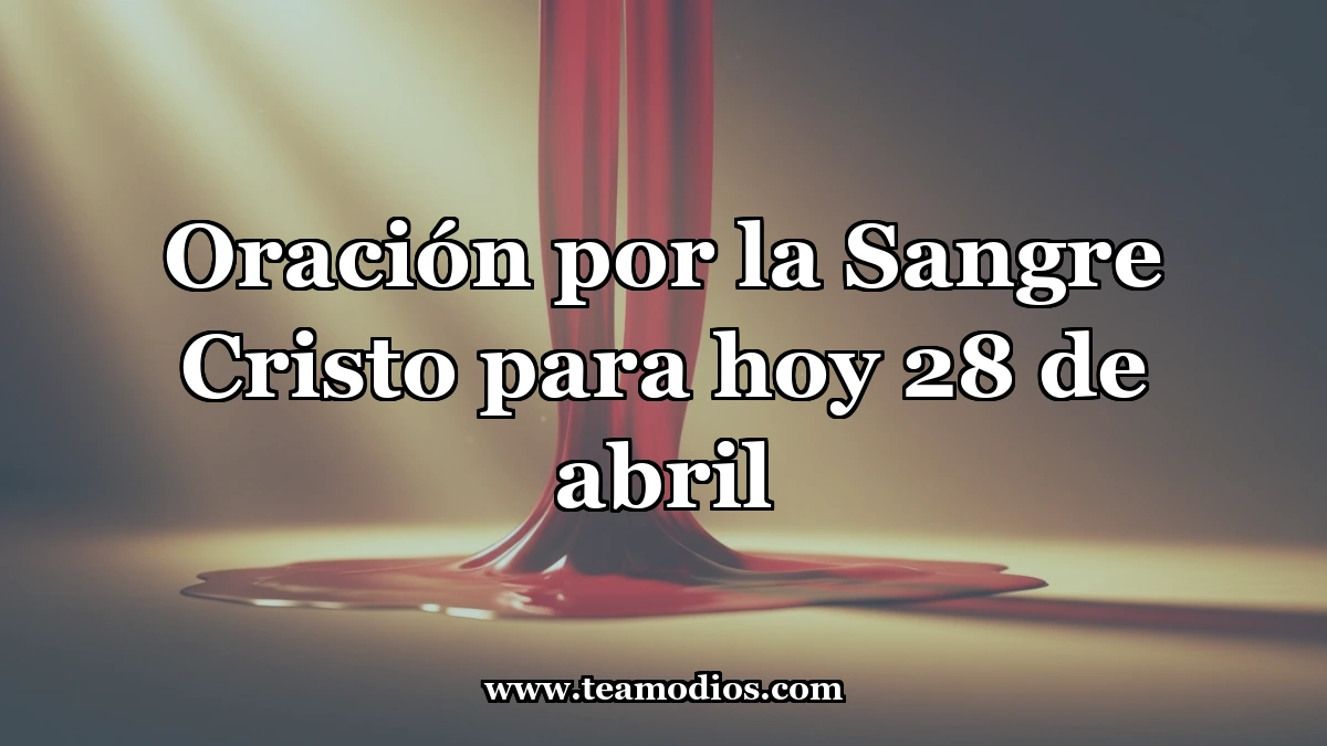 Oh Sangre Preciosa del Divino Redentor
